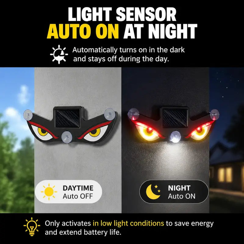 Dynamic LED Rear Window Display - Vampire Devil Eye