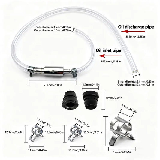 Car Brake Bleeder Hose Kit with One-Way Check Valve
