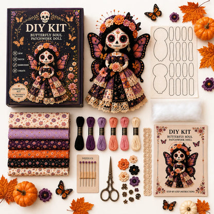 Halloween DIY Sewing Craft Kit Patchwork Hand-Stitching Set for Festive Home Decor