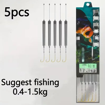 Pre-Tied Off Bottom Fishing Rig | Anti-Snag Floating Bottom Hook Leaders