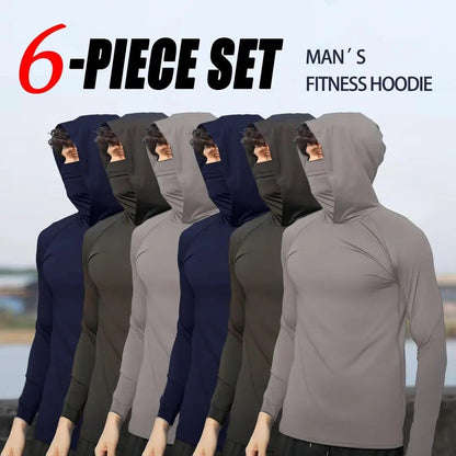 Men's Hoodie 6-Pack | Slim Fit, UPF Sun Protection, Breathable
