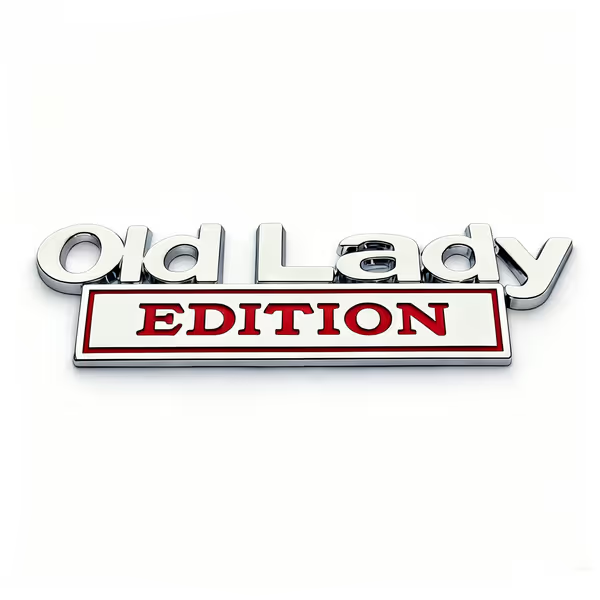 Year - Old Man Edition Car Emblem