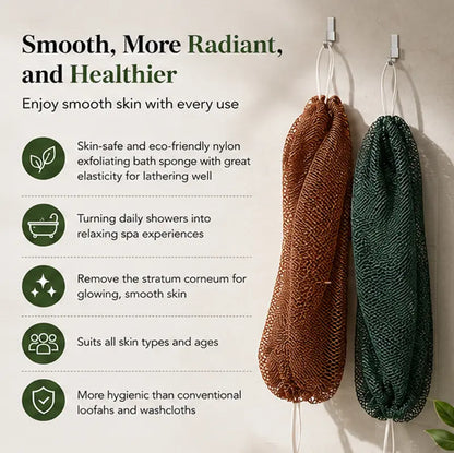 4 - PACK African exfoliating net Sponge
