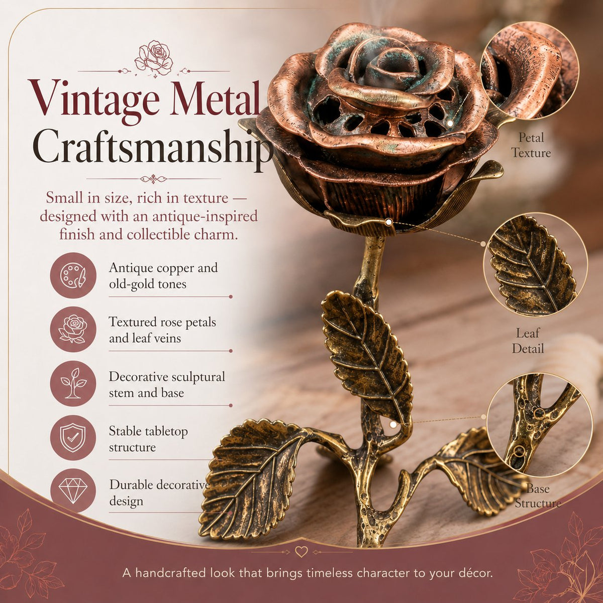 Rose Incense Burner