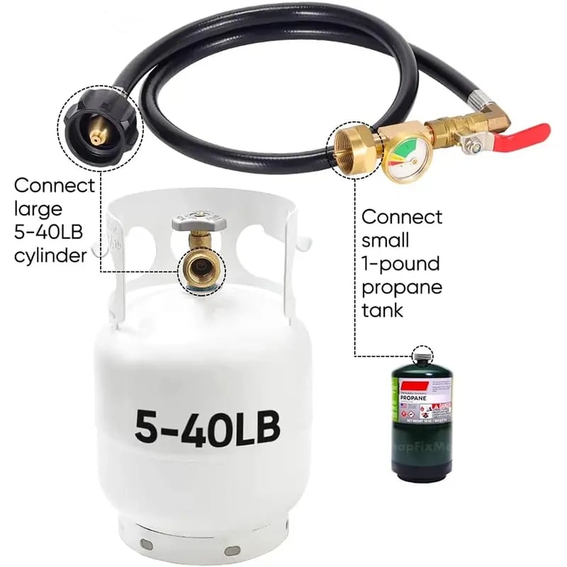 36 Inch Propane Gas Tank Adapter Connector