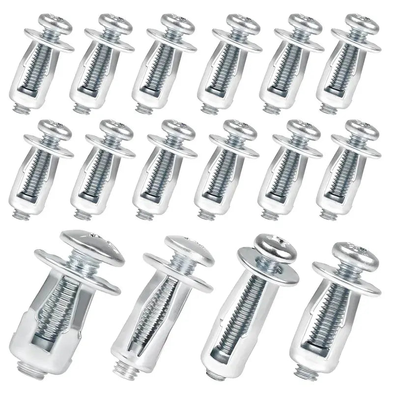 Huge Savings Carbon Steel Button Rivet Locking Nuts Set, M4/M5/M6 Assorted Sizes