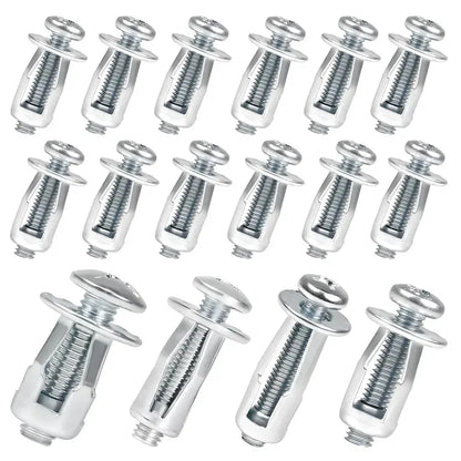 Huge Savings Carbon Steel Button Rivet Locking Nuts Set, M4/M5/M6 Assorted Sizes