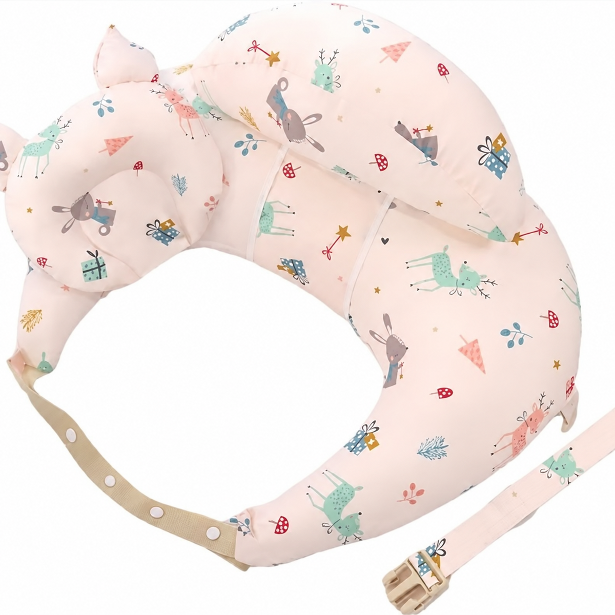 Wearable Nursing Pillow Wraparound Feeding Cushion with Adjustable Strap