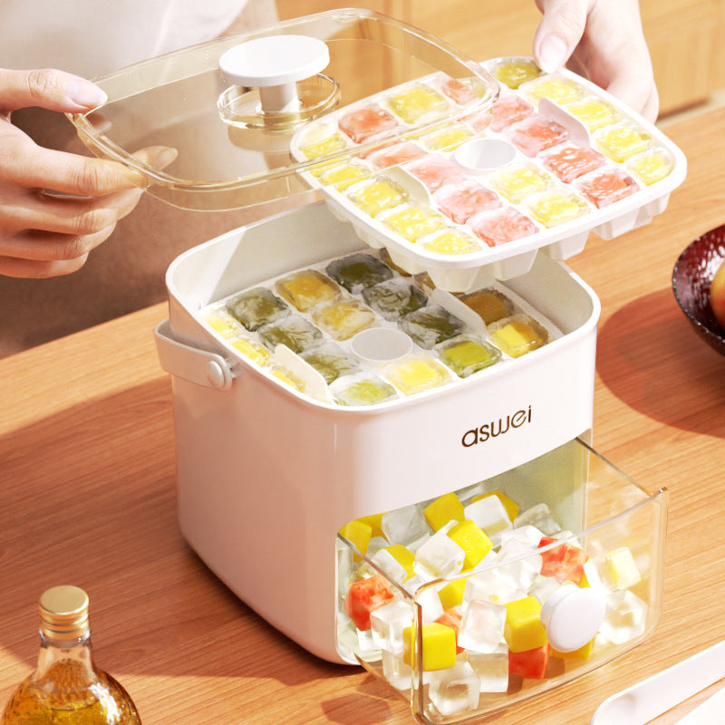 Ice Cube Mold Storage Set