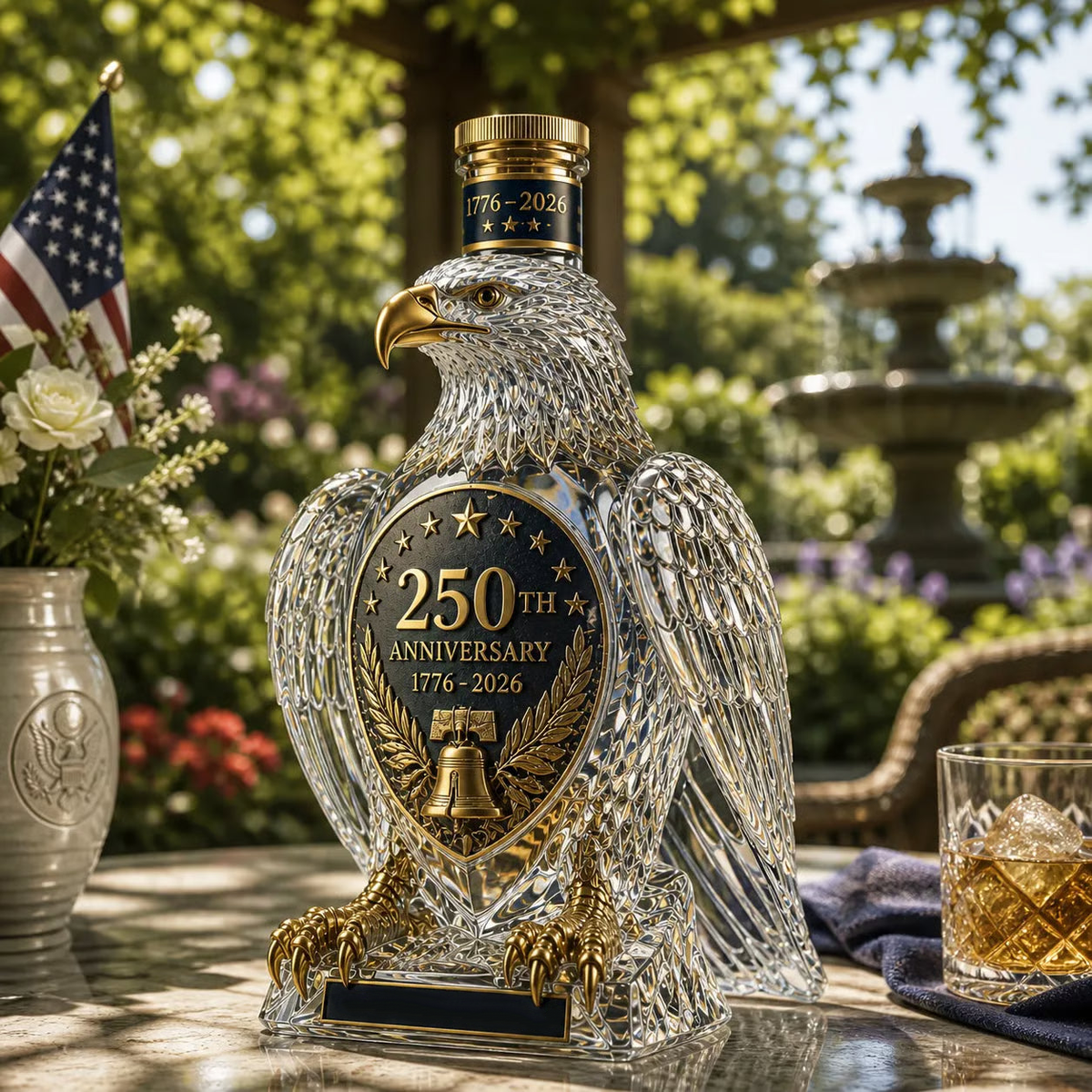 Hawk Whiskey Bottle -250th Anniversary Commemorative Bottle