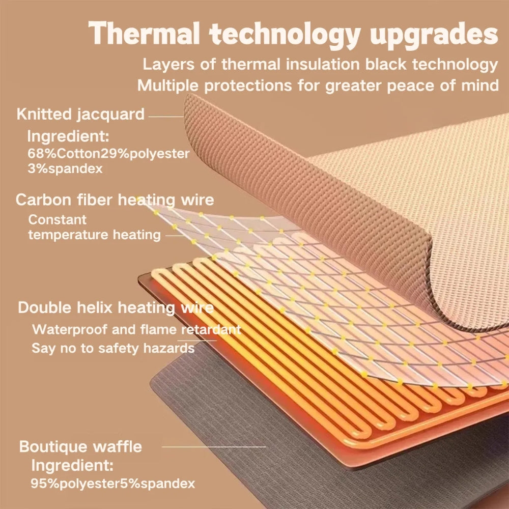 Portable Heated Shawl Wearable Electric Heating Wrap
