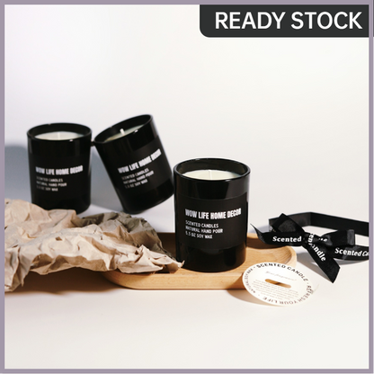 Black White Soy Candle
