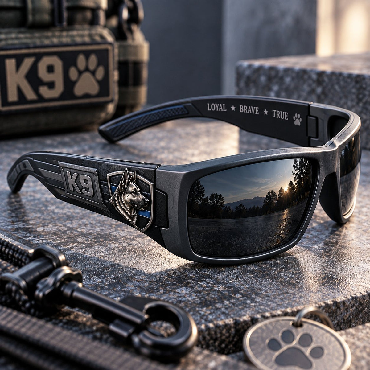 K9 Guardian Sunglasses | Rugged K9-Inspired Design with Working-Dog Details & Bold Everyday Style