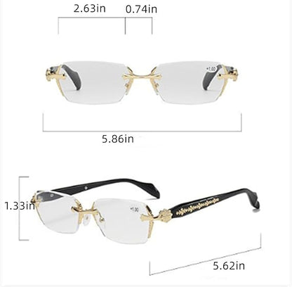 Rimless Blue-Light Reading Glasses