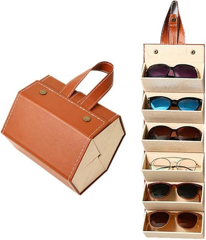 Six-Slot Sunglasses Travel Case