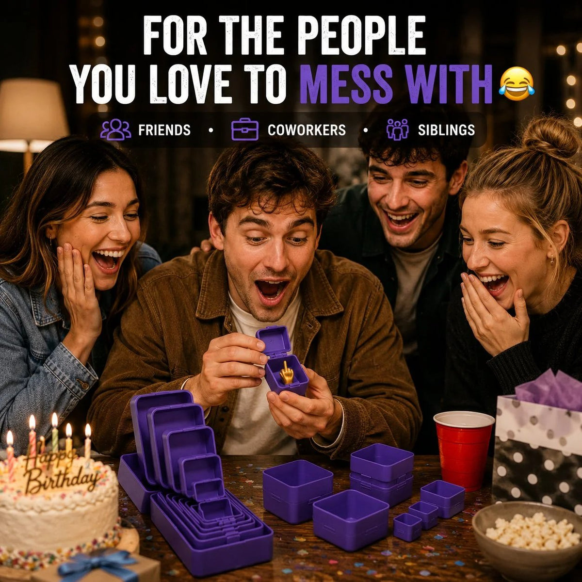 Multi-Layer Nesting Surprise Gift Box 6 Layers Of Pure Prank Fun
