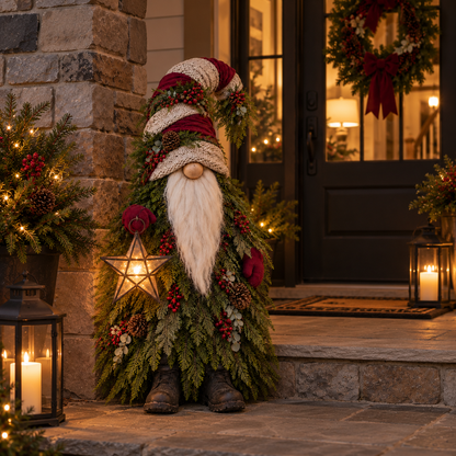 Evergreen Star Gnome Lighted Christmas Woodland Decor