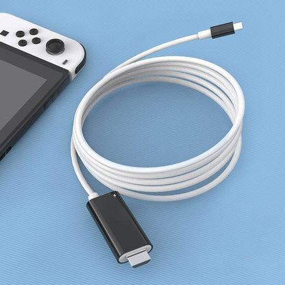 2M USB-C to HDMI Cable 4K Display & 100W PD Charging for Switch, Phones, Tablets & Laptops