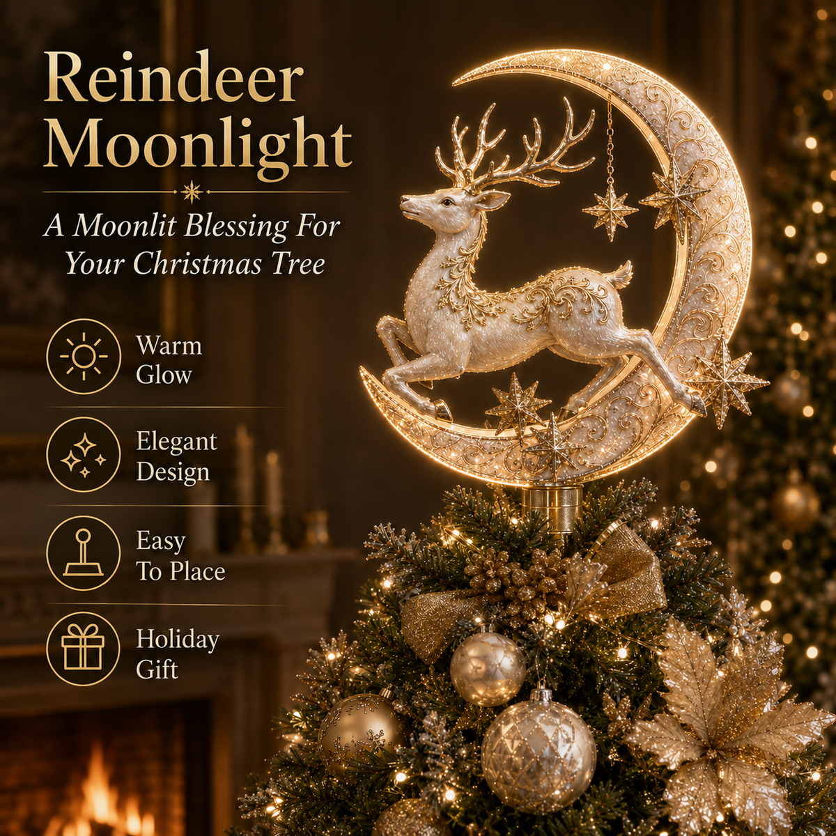 Meaningful Christmas Tree Topper Collection Lighted Holiday Keepsakes