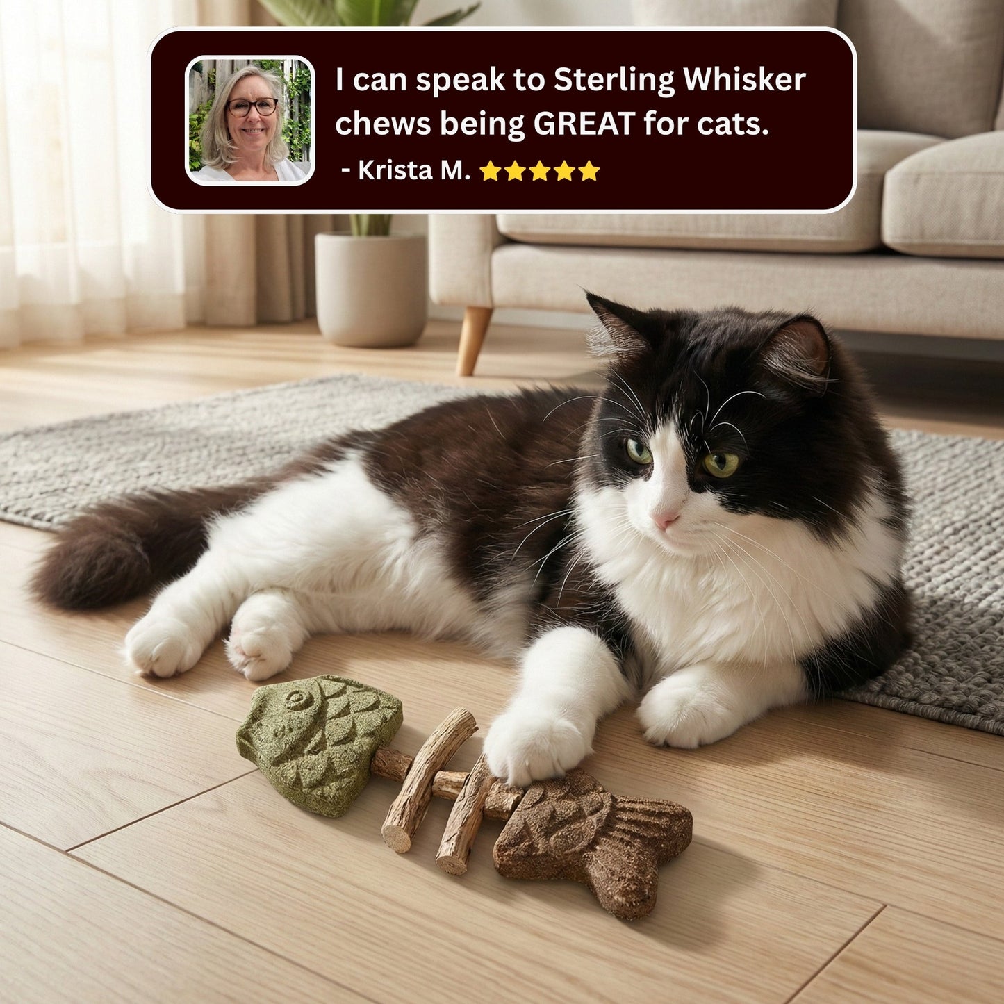 Catnip Silvervine Chew Sticks