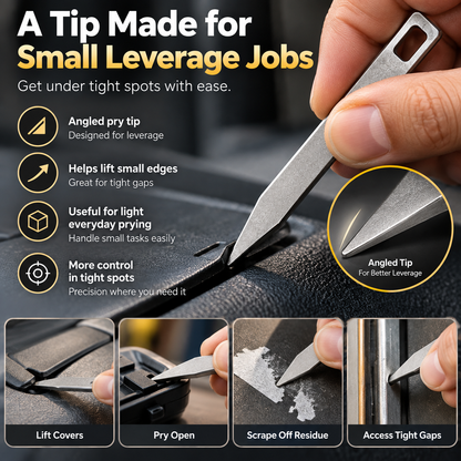Pocket Pry Bar Compact EDC Keychain Tool for Everyday Tasks