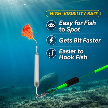 Pre-Tied Off Bottom Fishing Rig | Anti-Snag Floating Bottom Hook Leaders