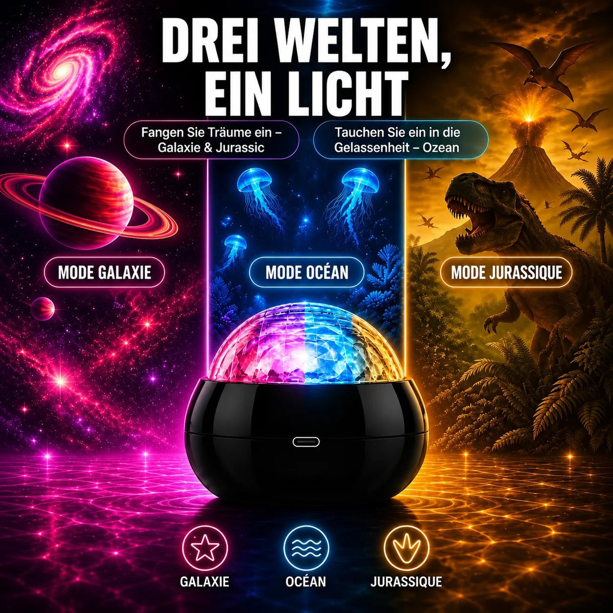 Ocean Dinosaur Projector Lamp Popular with over 100,000 users