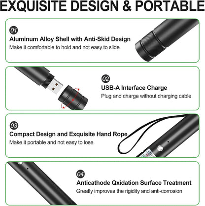 Red and green single-point laser light