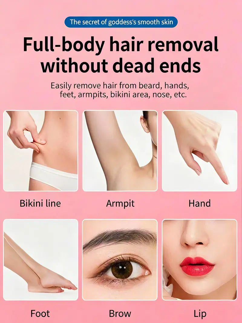 Rechargeable 3-in-1 Facial Hair Trimmer for Women