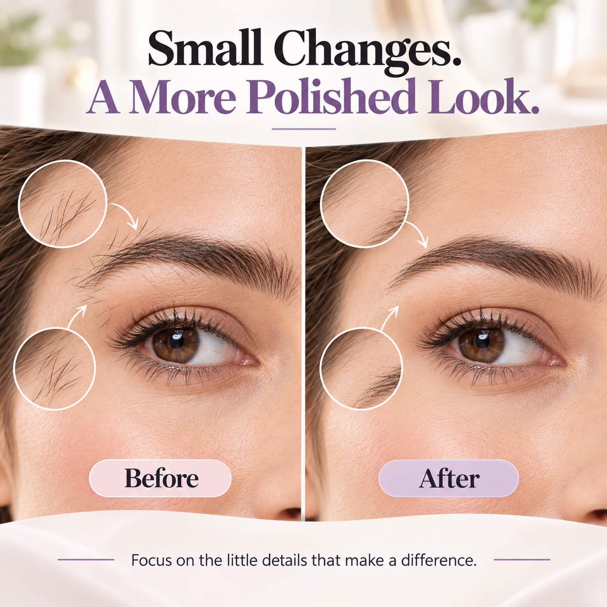 Precise Brow Threading Tool Easy At-Home Facial Hair Removal & Eyebrow Grooming