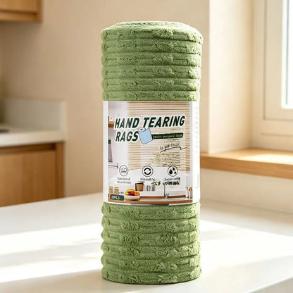 Tearable Reusable Cleaning Cloth Roll, Washable Absorbent Towels for Kitchen & Household Cleaning