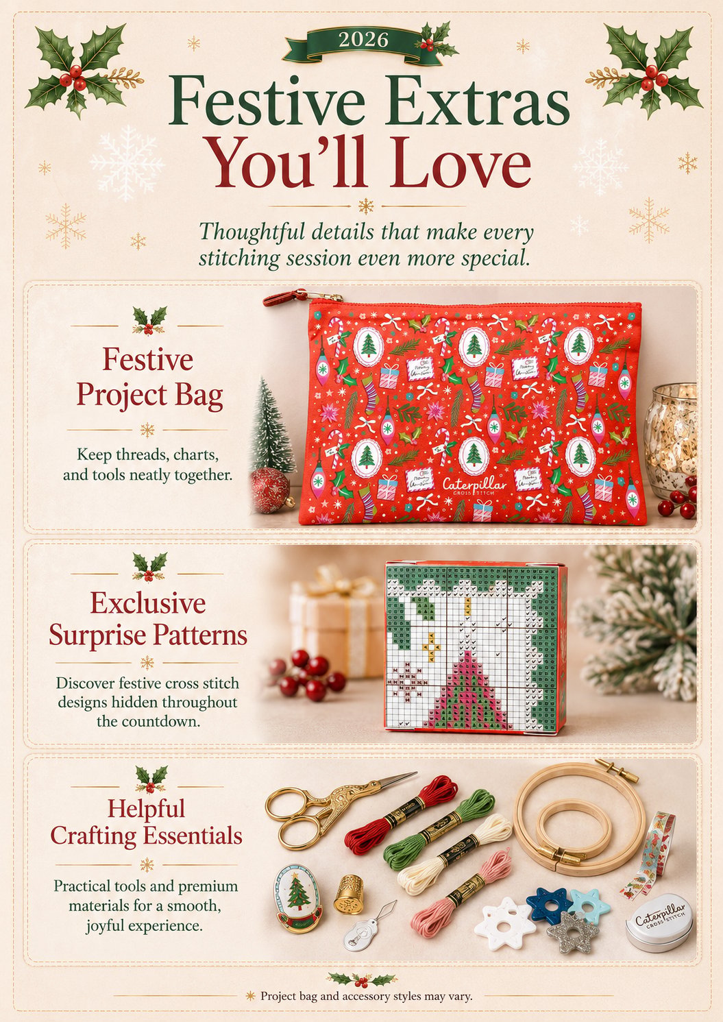 2026 Cross Stitch Advent Calendar Box