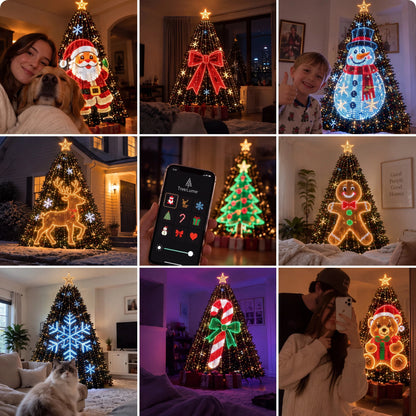 Smart Animated Christmas Tree Lights | App-Controlled LED Holiday Display