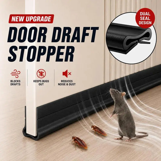 Triple Seal Under-Door Draft Stopper Self-Adhesive PVC Weather Strip