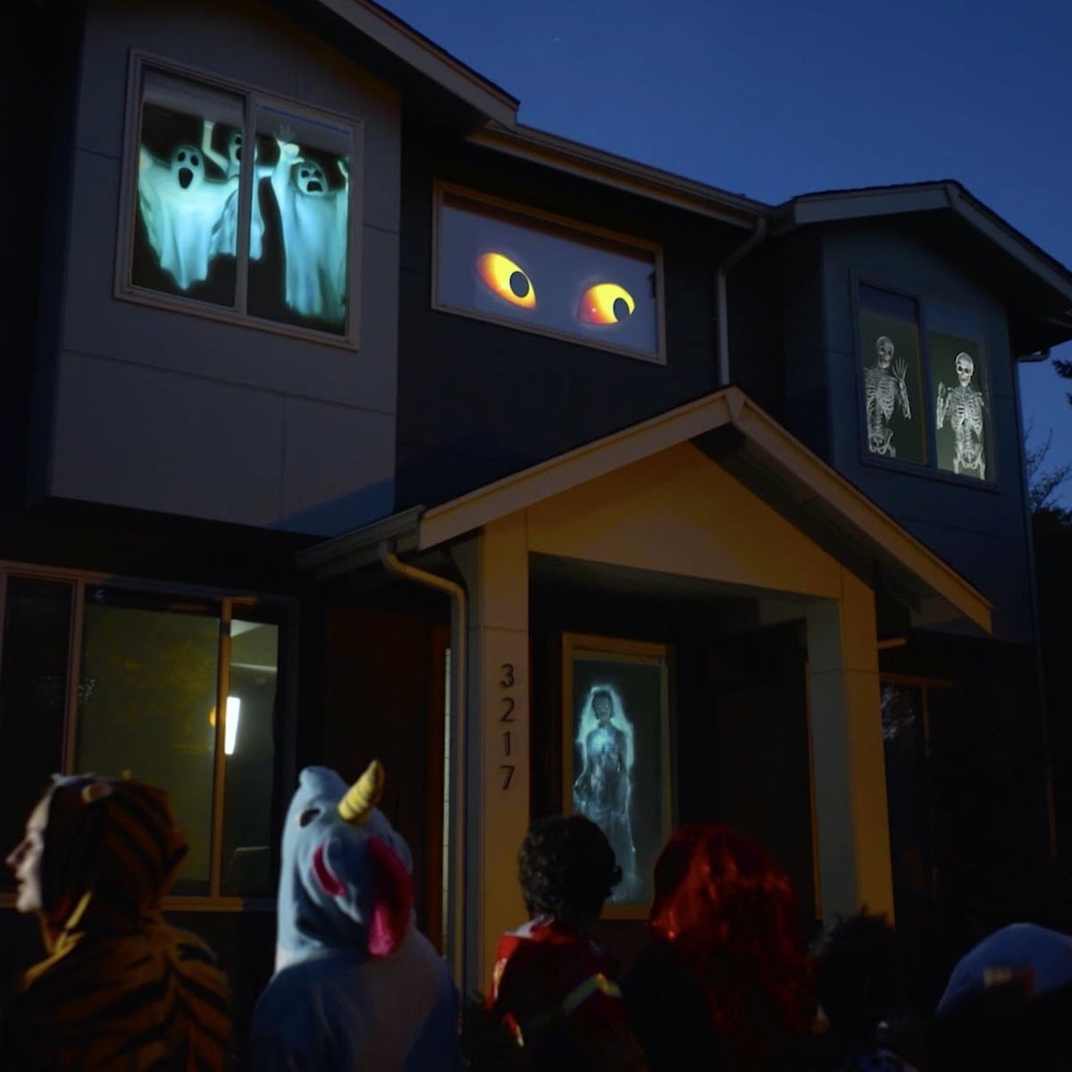 Halloween Pre- -Halloween Holographic Projection