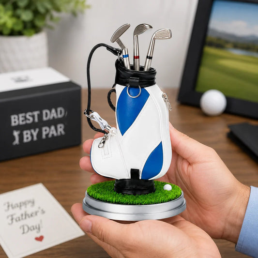 Bring the Fairway to Your Desk Golf Pen Holder + 3-Pen Set