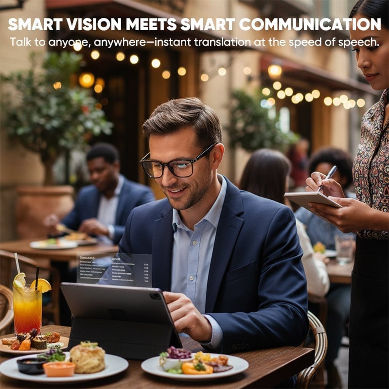AI Smart Wireless Bluetooth Translation Glasses