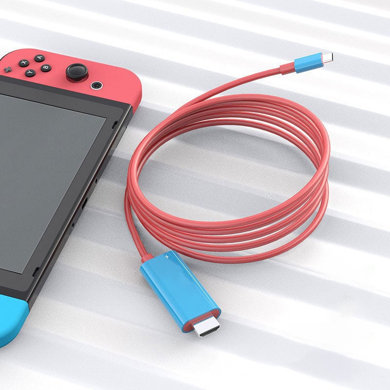 2M USB-C to HDMI Cable 4K Display & 100W PD Charging for Switch, Phones, Tablets & Laptops