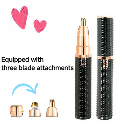 Rechargeable 3-in-1 Facial Hair Trimmer for Women