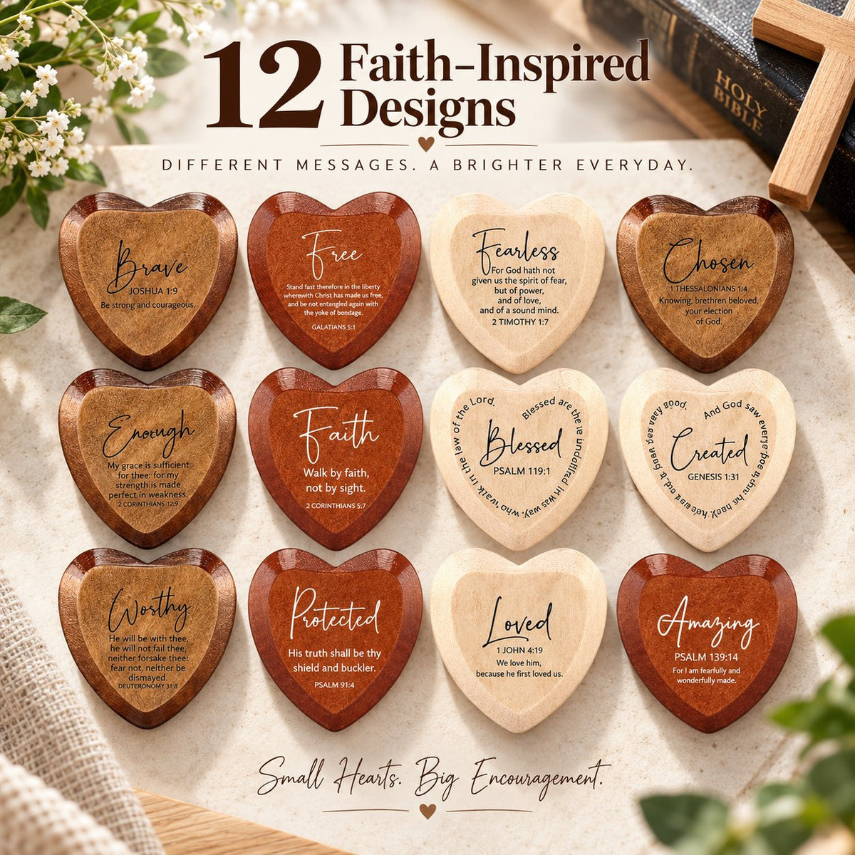 Christian Pocket Heart Gift Set(Set of 12)