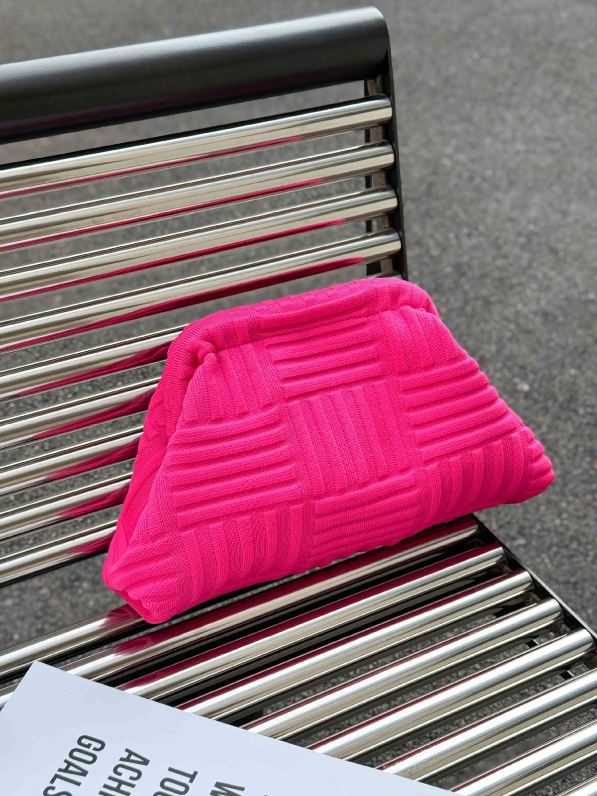 Chic Textured Shell Bag Women's Trendy Chain Shoulder & Crossbody Bag