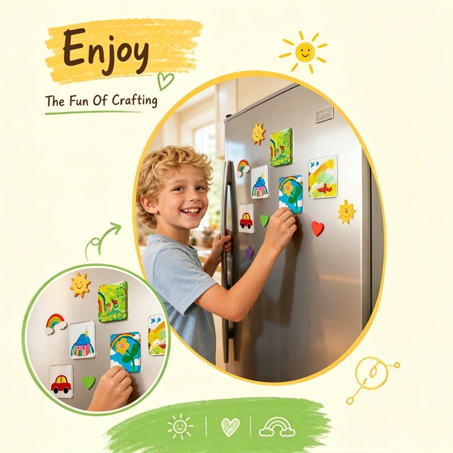 Magnetic Fridge Photo Frames