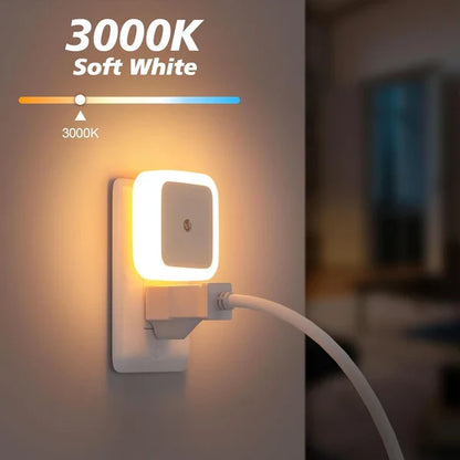 6-Pack Dusk-to-Dawn LED Night Lights (Warm White, Plug-In)