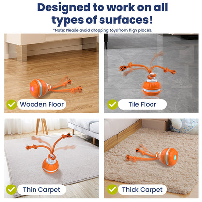 Rechargeable Squeaky Dog Rope Ball