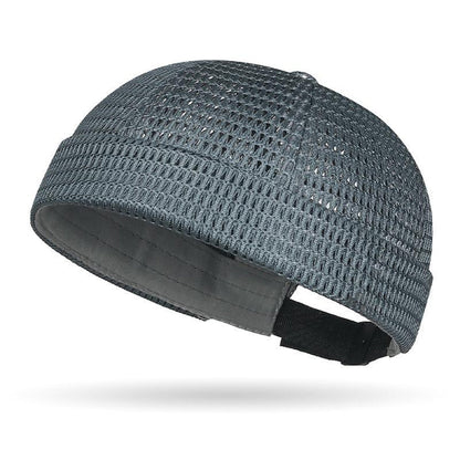 Men s Breathable Brimless Docker Hat Lightweight Mesh Skull Cap for Summer Outdoor Wear