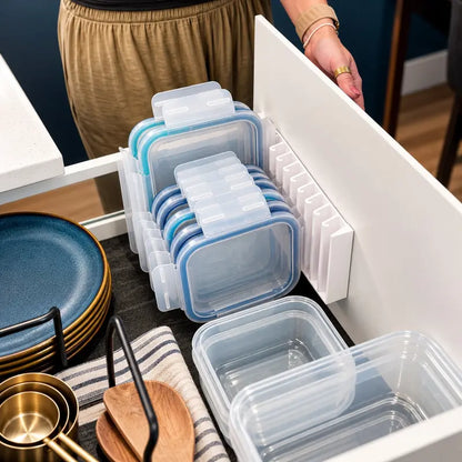 LidLoft 10-Slot Lid Organizer Home Storage Holder for Kitchen Cabinet, Drawer, Shelf, Wall Mount Use