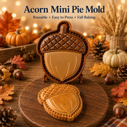8-Design Fall Mini Pie Mold Collection | Reusable Embossed Molds for Shaping Detailed Owl, Fox, Turkey, Pumpkin