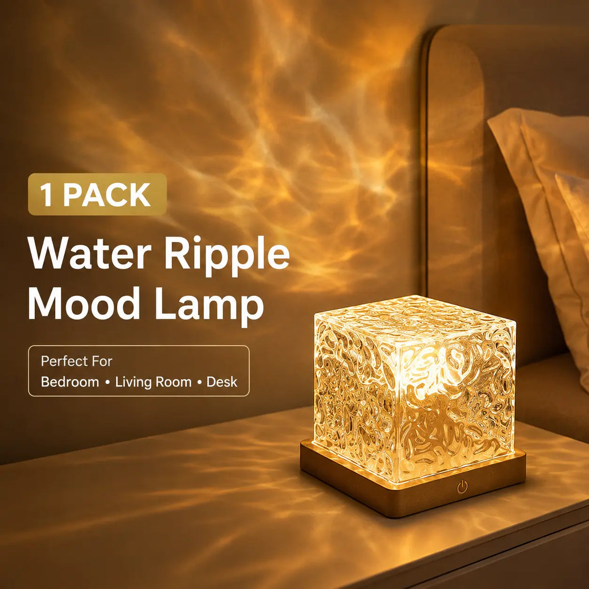Rechargeable Wave Projector 16 Color Shower Light, Remote Controlled & Waterproof