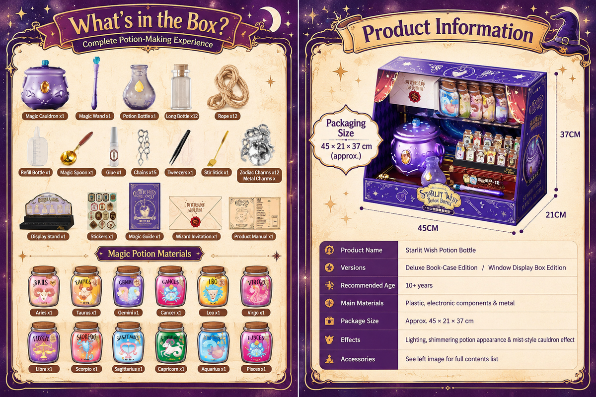 Starlit Wish Potion Lab DIY Zodiac Magic Potion Making Kit