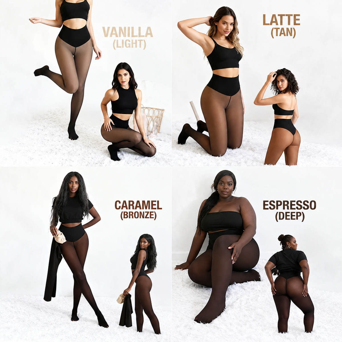 Fleece Lined Sheer Tights